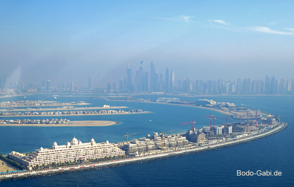 Hubschrauberflug über Dubai