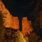 Huder Klosterruine bei Nacht