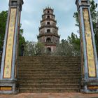 Hue, Thien Mu Pagode, Aufgang