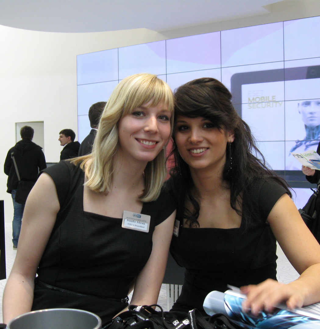 Hübsche Girls auf CeBIT