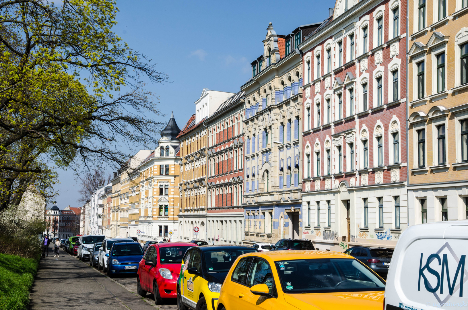 hübsche Häuserfront