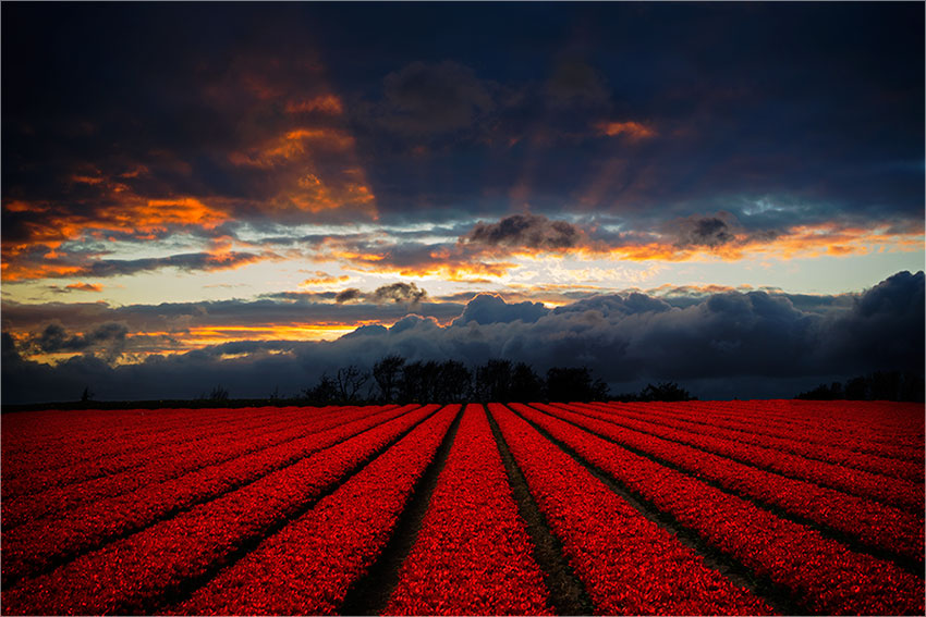 Hübscher Sonnenuntergang