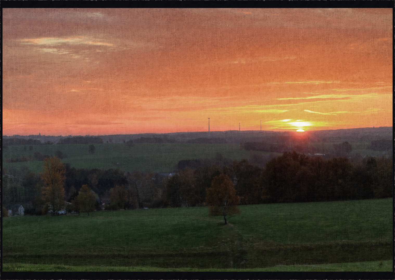 Hügelland am Morgen