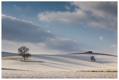 Hügelland im Winter