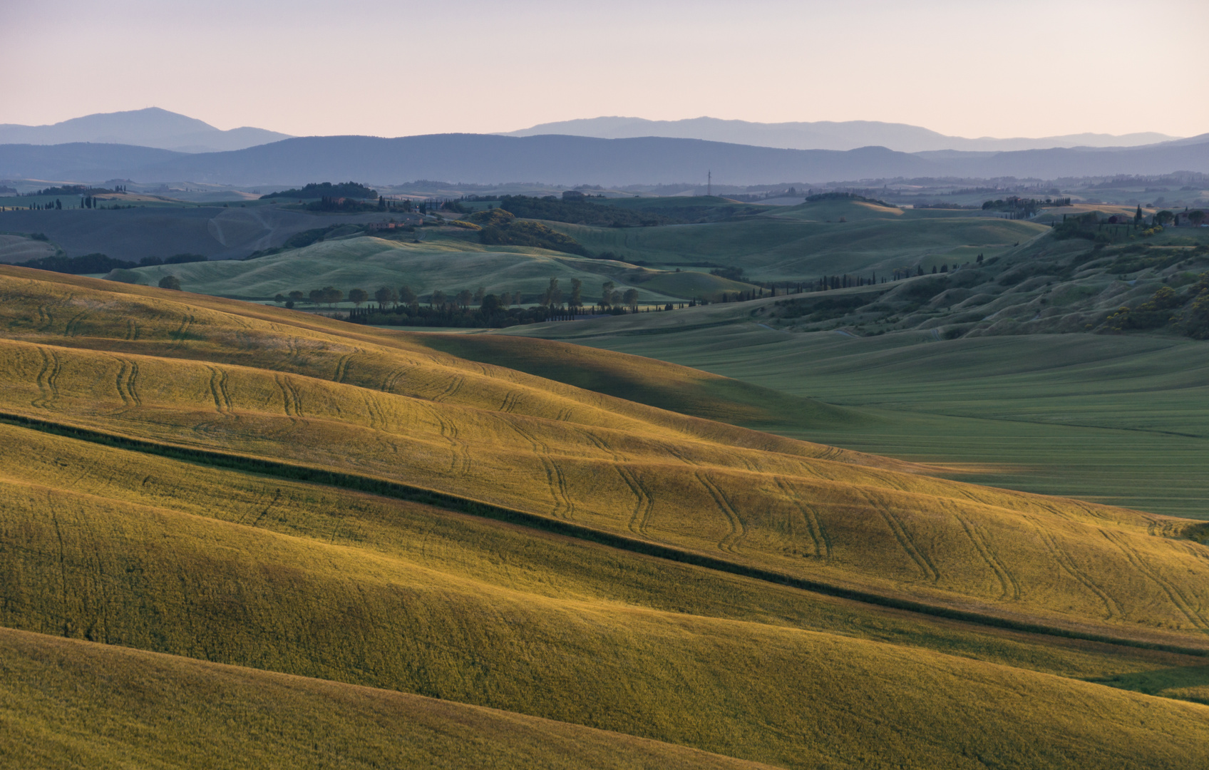 Hügellandschaft in der Toskana - Crete Senesi