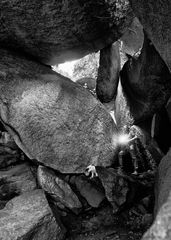 Huelgoat - Grotte von König Artus - Bretagne