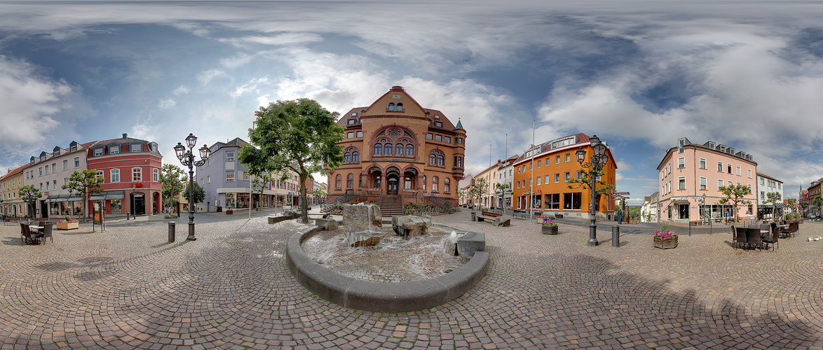 Hünfeld 360-Grad: Rathaus und Rathausplatz