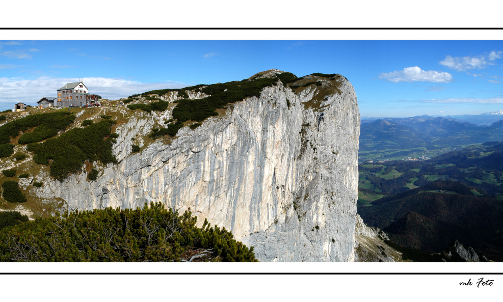 Hütte am Abgrund