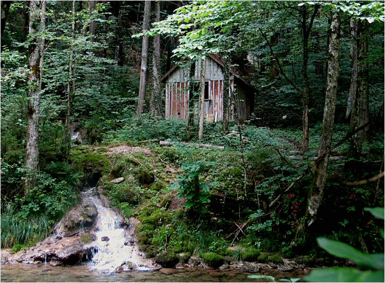 Hütte am Bach