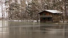 Hütte am Eis