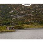 Hütte am Fjord