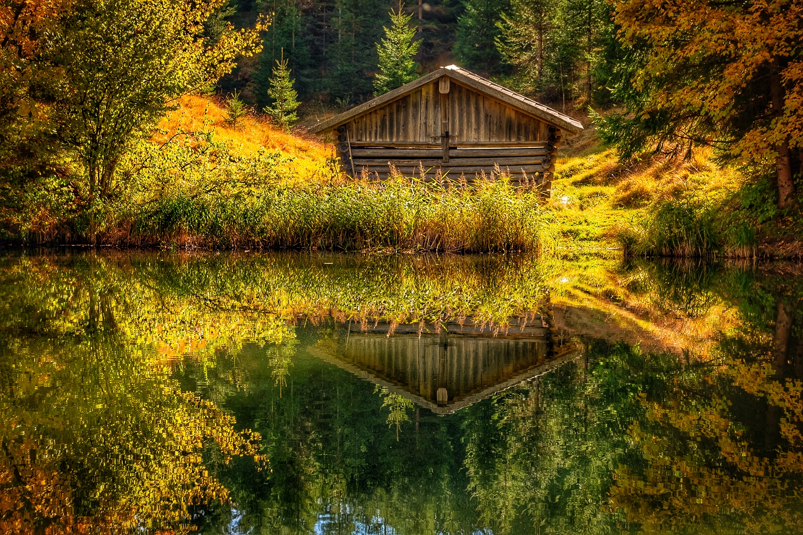 Hütte am Geroldsee