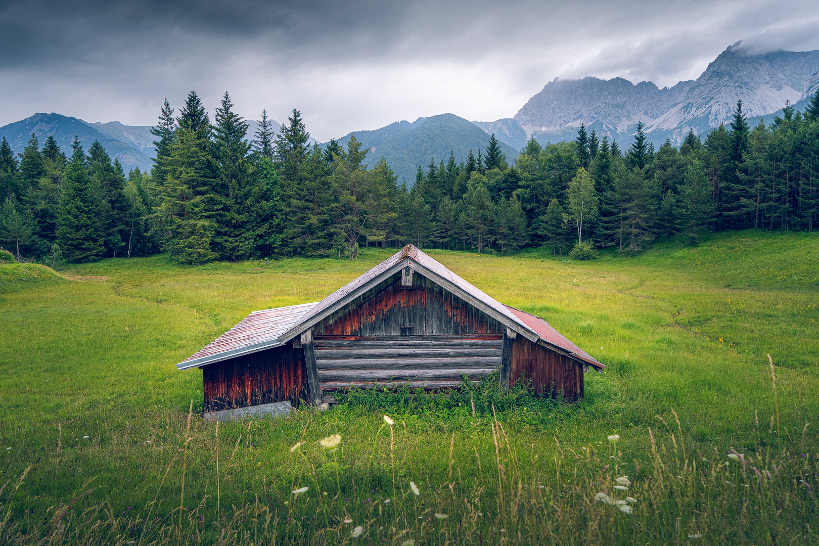 Hütte am Karwendel