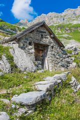 Hütte am Klausenpass, Schweiz