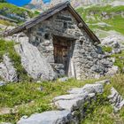 Hütte am Klausenpass, Schweiz