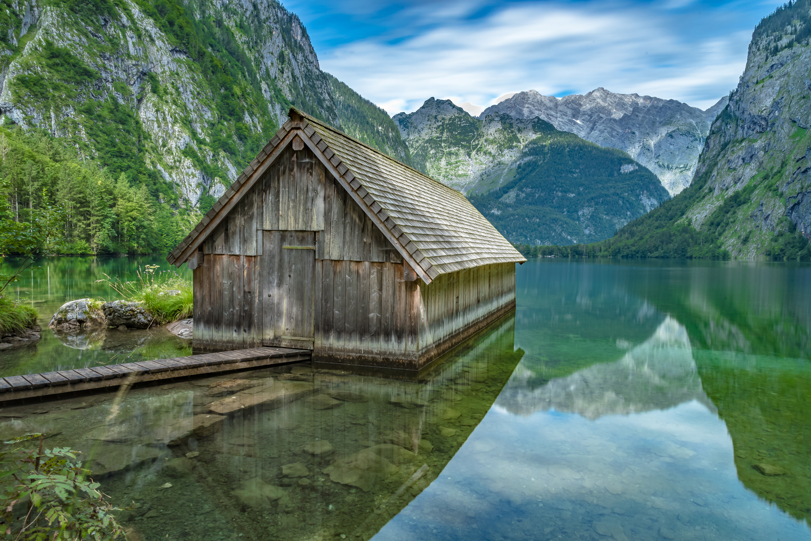 Hütte am See