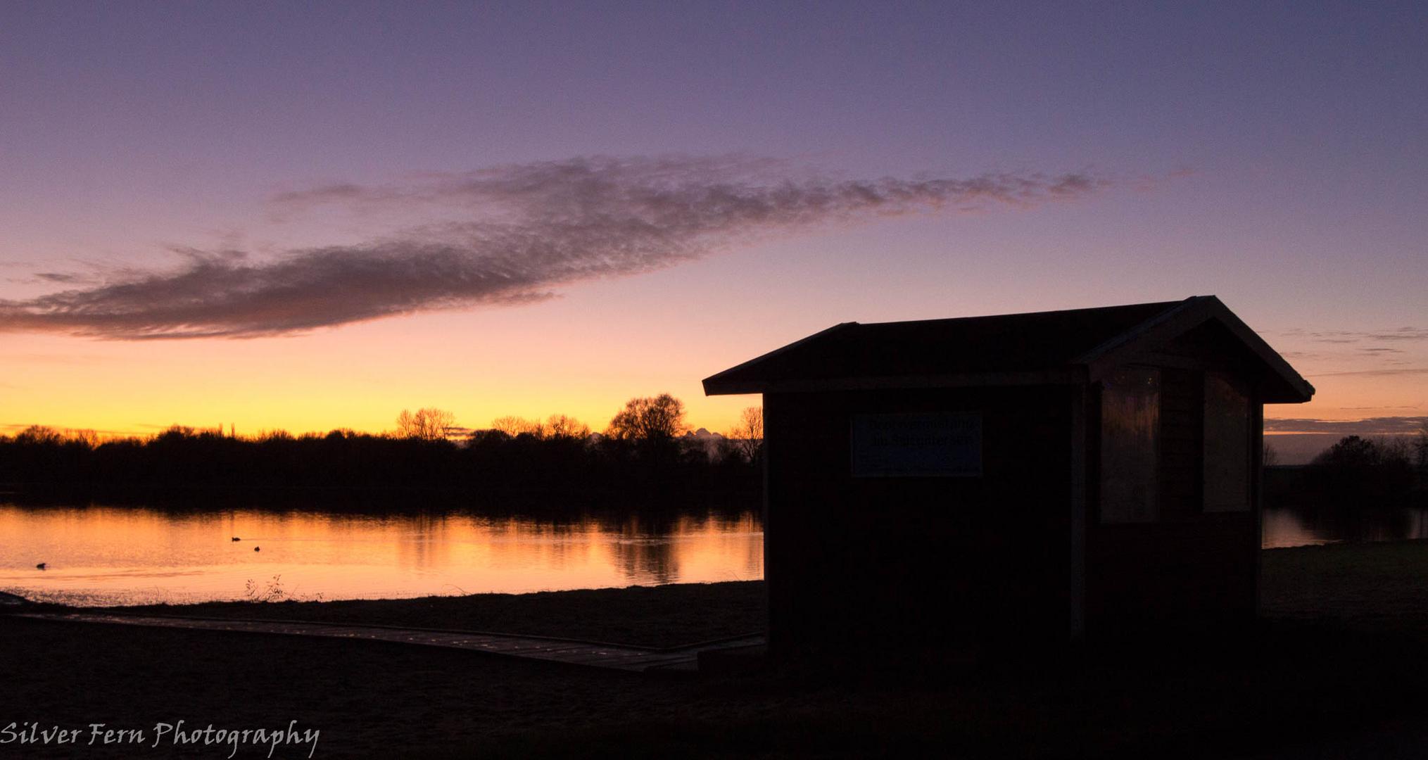 Hütte am See