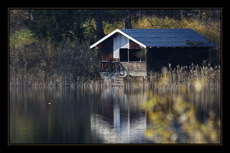 Hütte am See