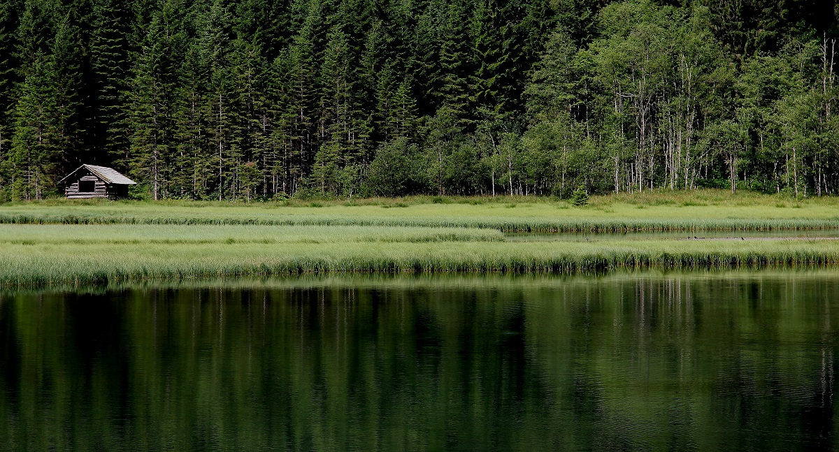 Hütte am See