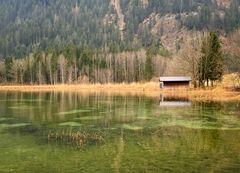 Hütte am See