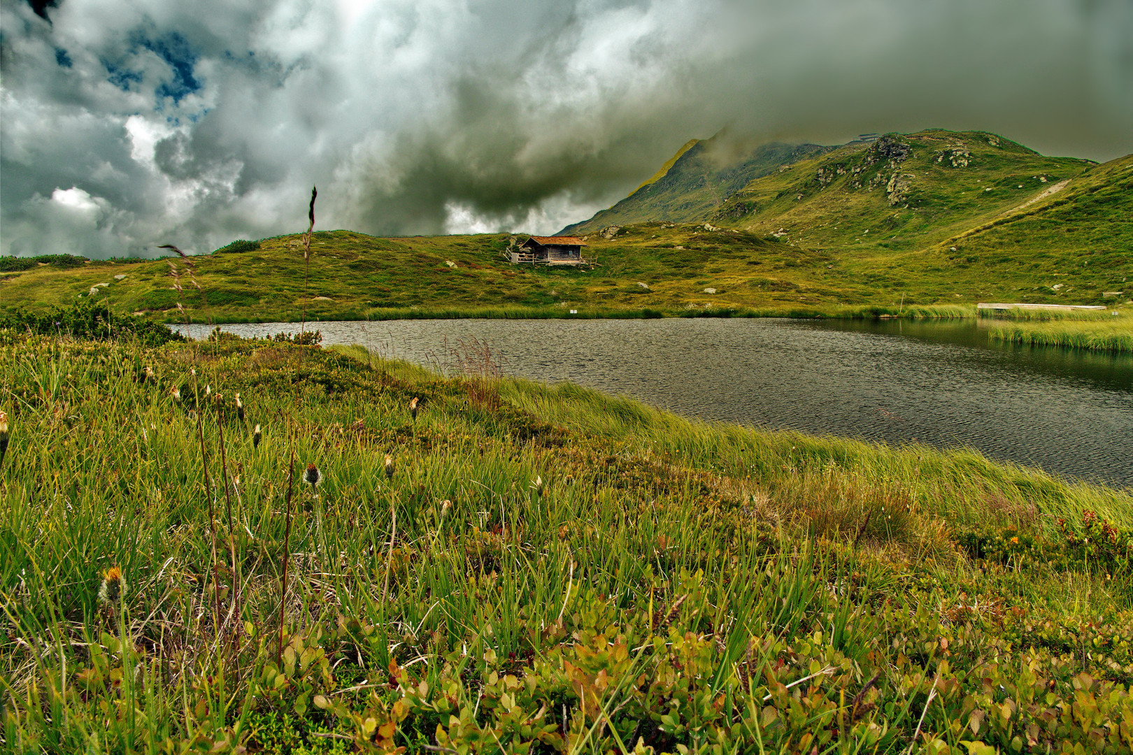 Hütte am See