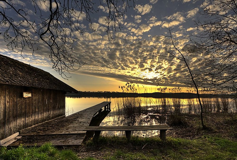 Hütte am See