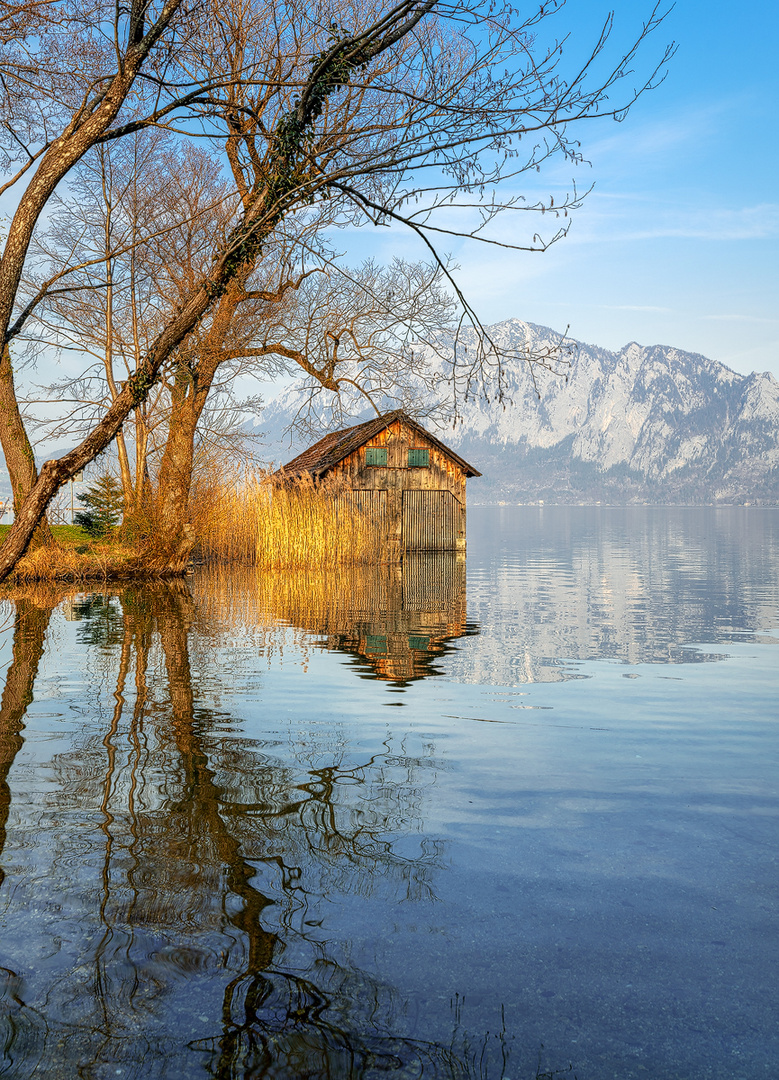 Hütte am See