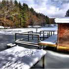 Hütte am Teich