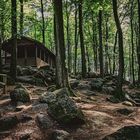 Hütte auf dem Felsberg