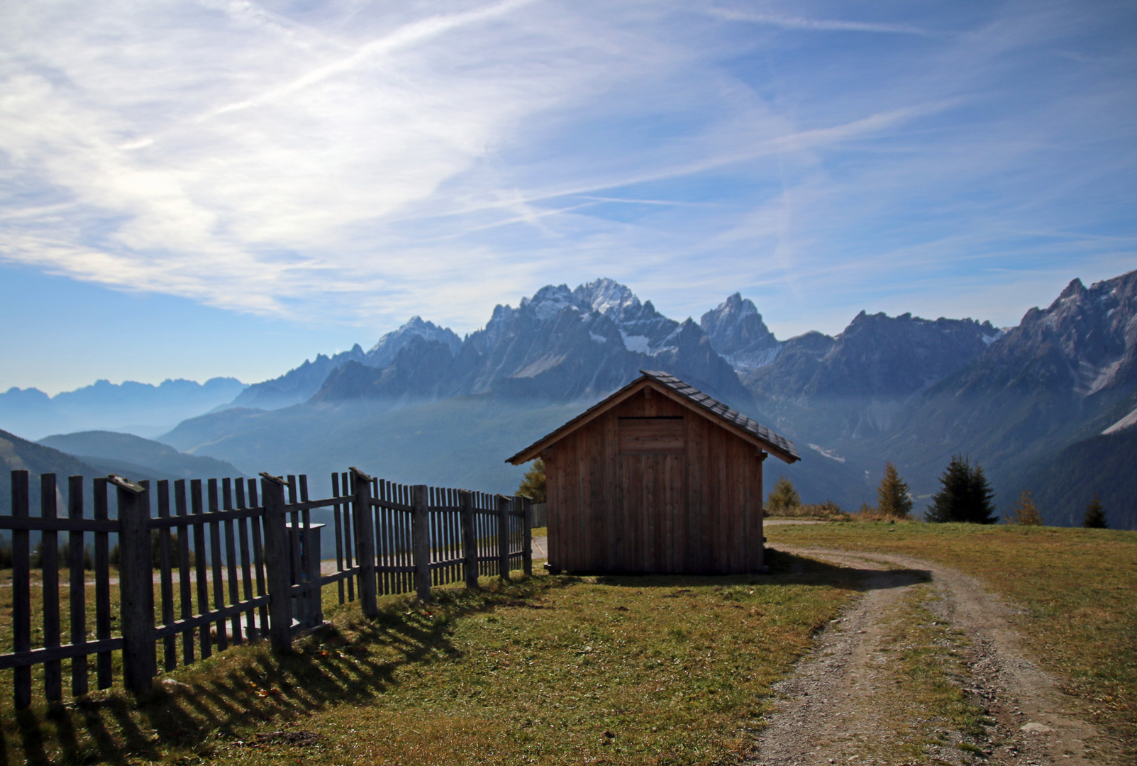 Hütte auf dem Helm