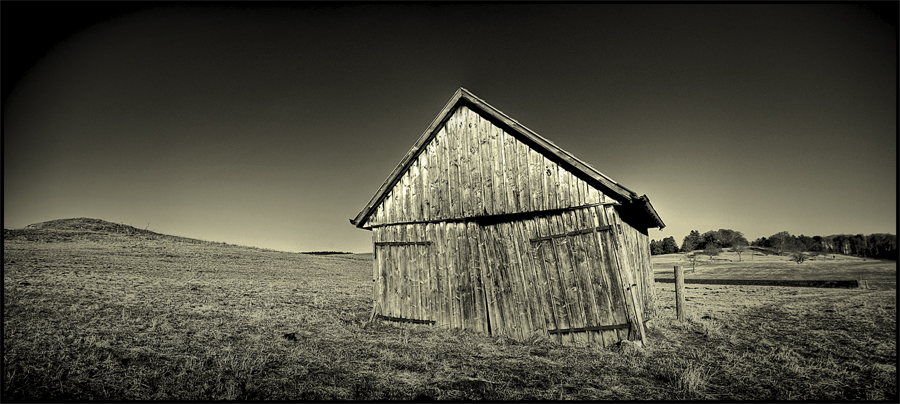 Hütte auf der Alb.