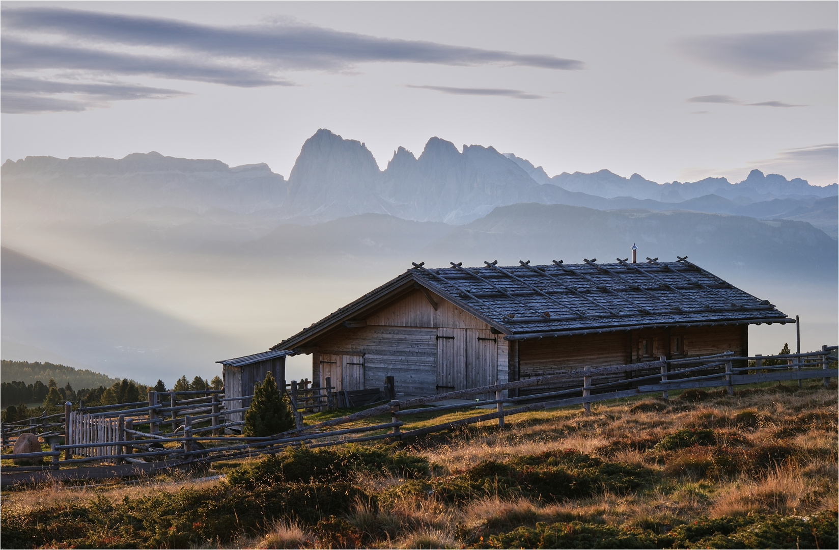 Hütte auf der Alm