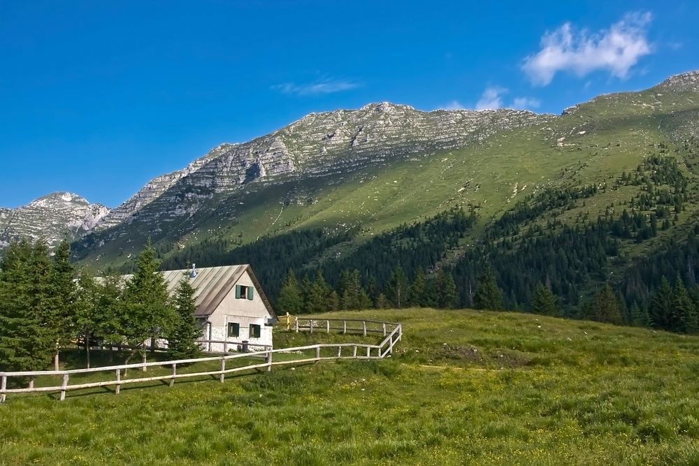 Hütte auf der Montasch - Alm
