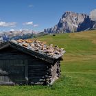 Hütte auf der Seiser Alm