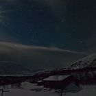 Hütte bei Nacht