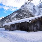 Hütte hinterm Sylvensteinspeicher