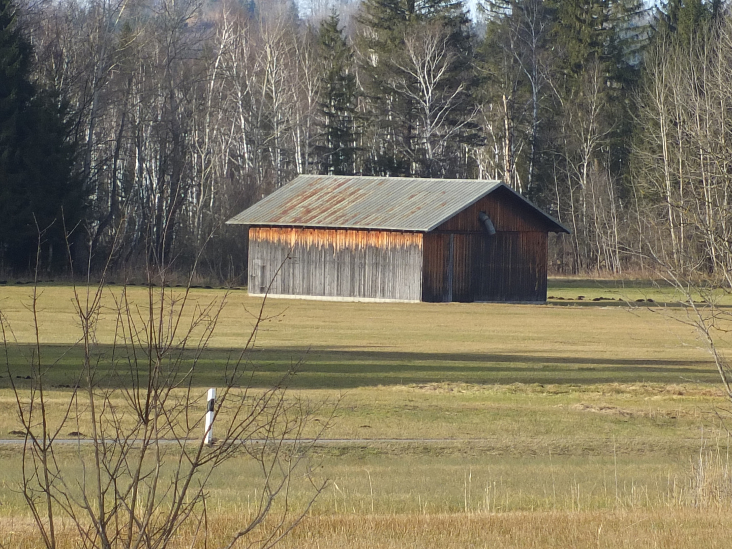 Hütte im blauen Land bei Murnau und Ohlstadt