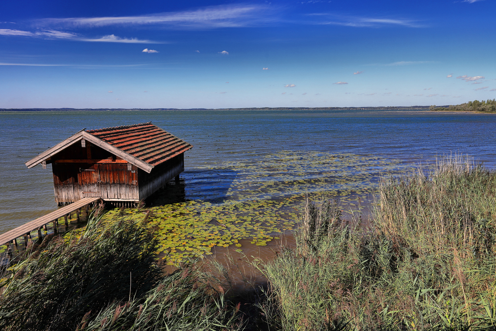 Hütte im Chiemsee