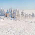 Hütte im Nebel