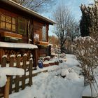 Hütte im Schnee