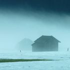 Hütte im Schnee