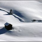 Hütte im Schnee