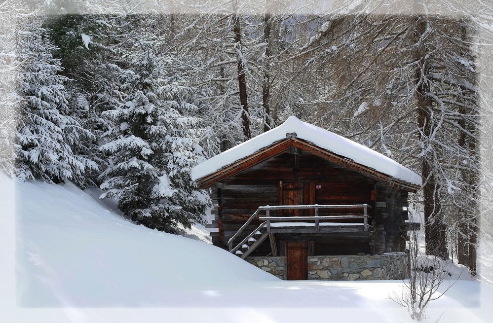 Hütte im Schnee Foto & Bild jahreszeiten, winter, nature Bilder auf