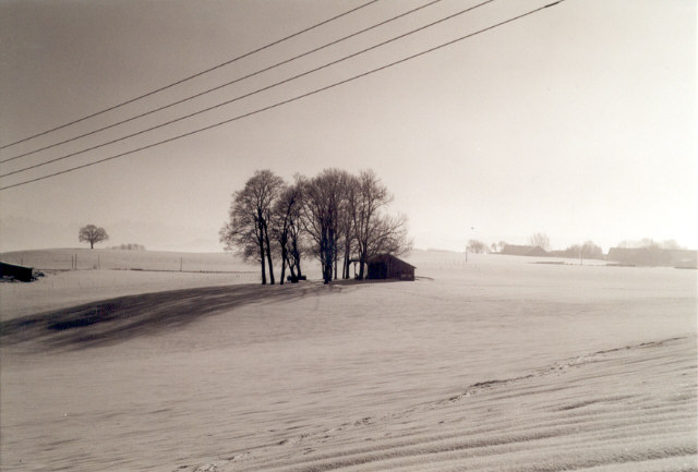 Hütte im Schnee