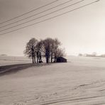 Hütte im Schnee