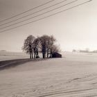 Hütte im Schnee