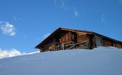 Hütte im Schnee