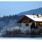 Hütte im Schnee