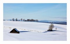 Hütte im Schnee