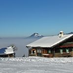 Hütte im Skigebiet